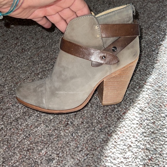 Rag & Bone Harrow grey ankle boots 8.5 - Picture 4 of 16